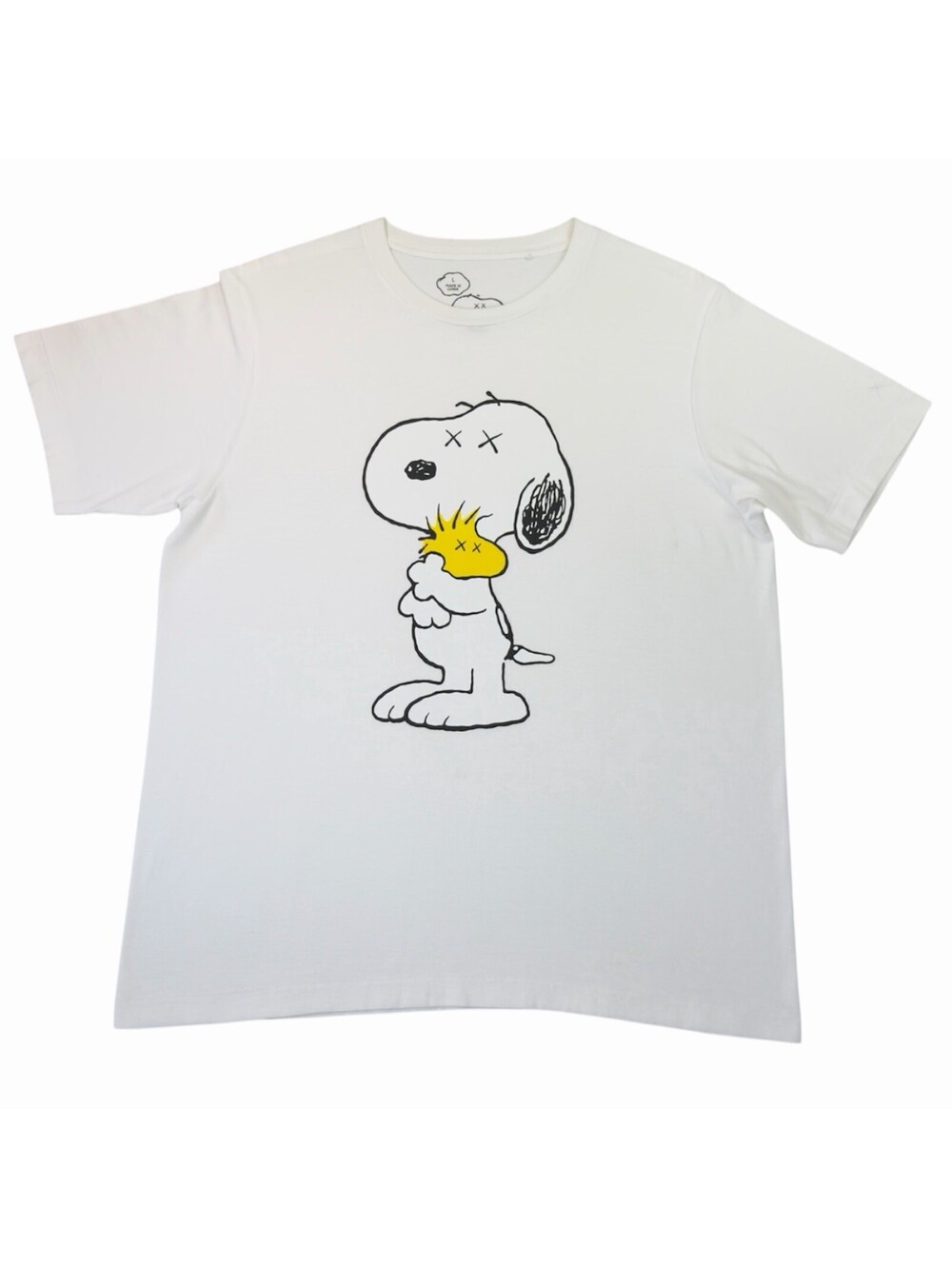 KAWS x Peanuts Snoopy Woodstock Uniqlo Graphic T-Shirt White SS17 Large